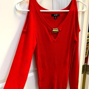XOXO Red Long Sleeve Top
